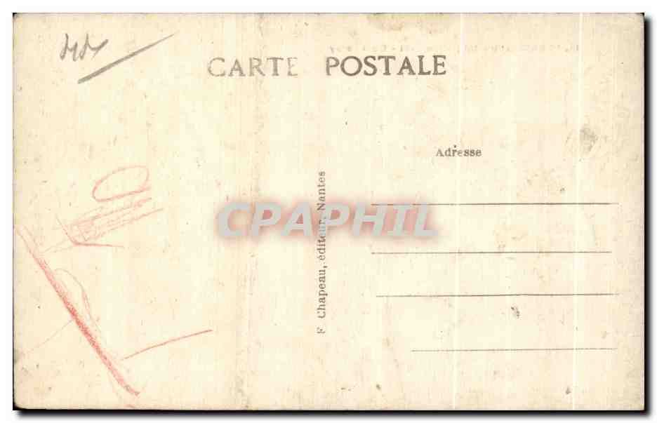 CPA Pornic Le Port Quai Leray — Verso