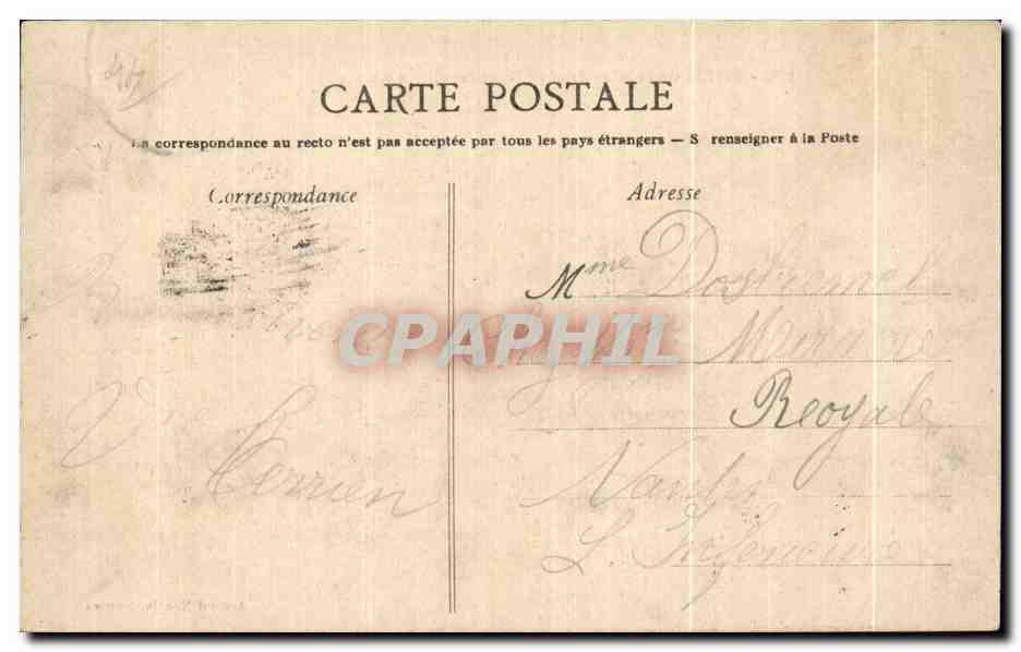 CPA Pornic Effet de Vague sur cete de Gourmalen — Rückseite