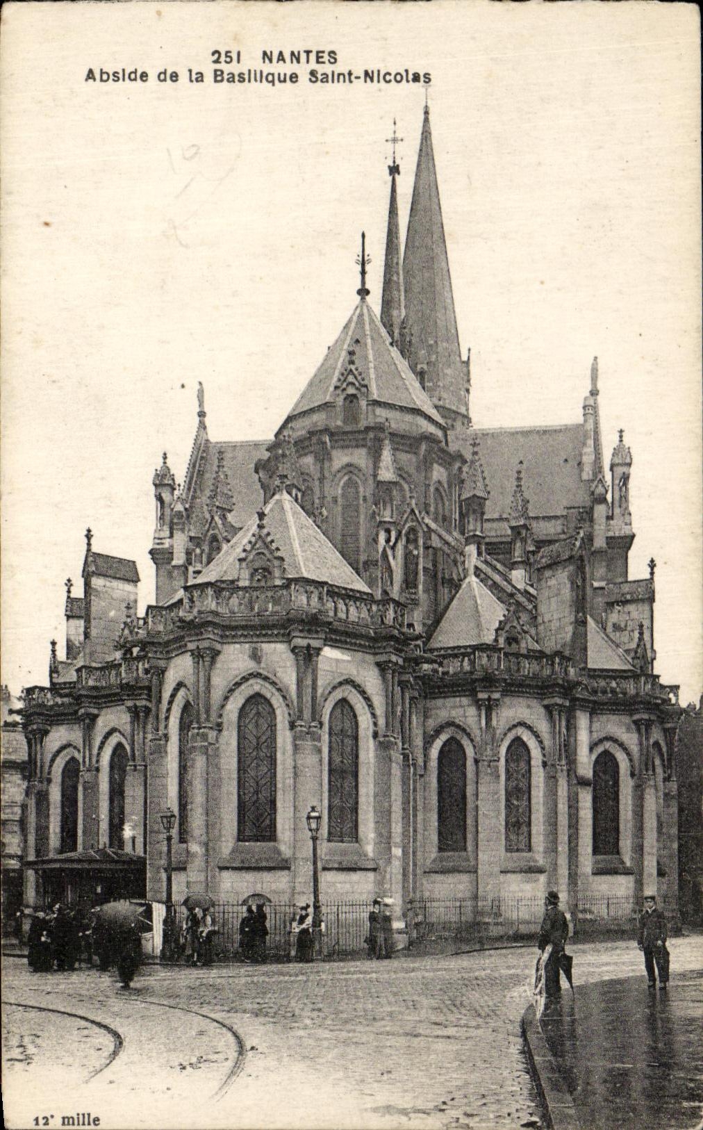 CPA Nantes Abside de la Basilique Saint Nicolas