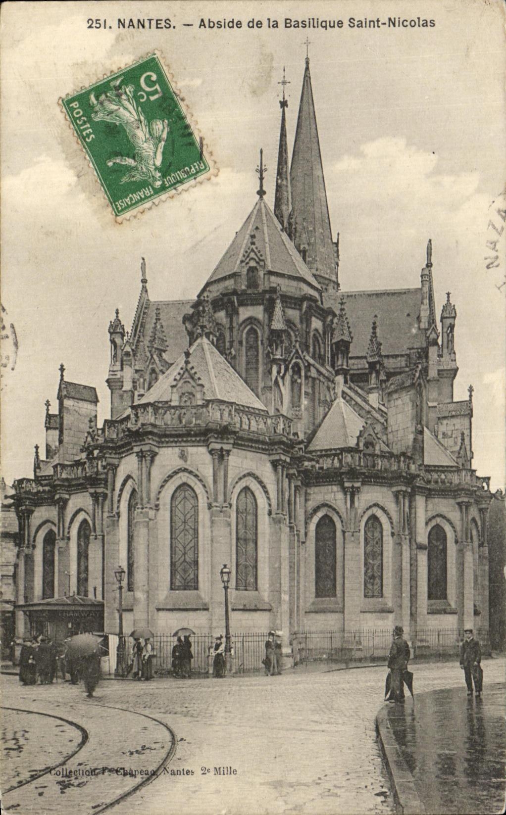 CPA Nantes Abside de la Basilique Saint Nicolas