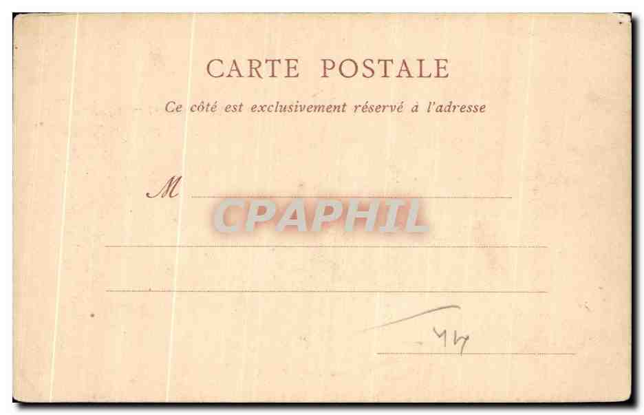 CPA Nantes Le Chateau Facade sur la Cour — Verso