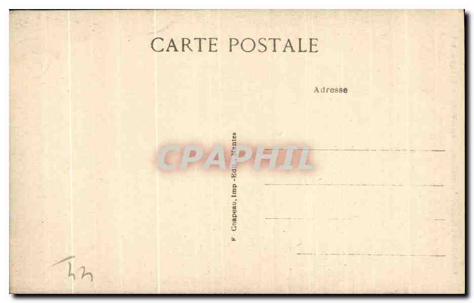 CPA Nantes Cathedrale Tombeau du General Lamoriciere — Rückseite