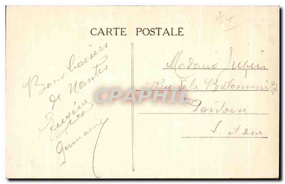 CPA Nantes Abside de la Cathedrale — Verso