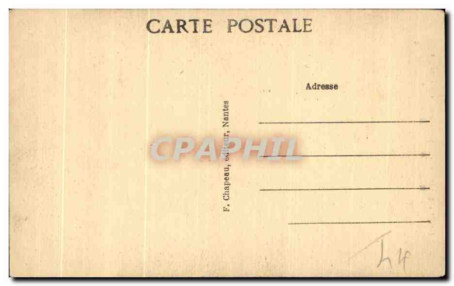 CPA Nantes Cour du Chateau La Tour de la Couronne d or Le Puits XV e Siecle  — Verso