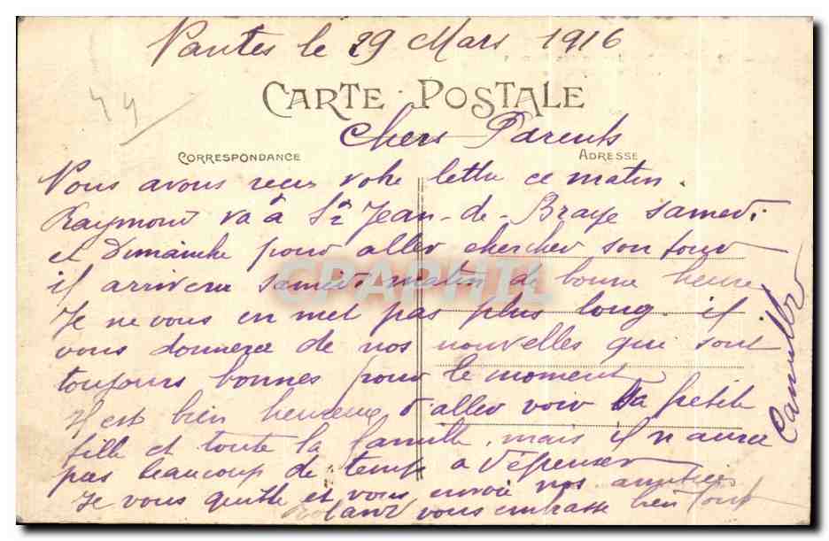 CPA Nantes Jardin des Plantes Vue vers le Labyrinthe — Verso