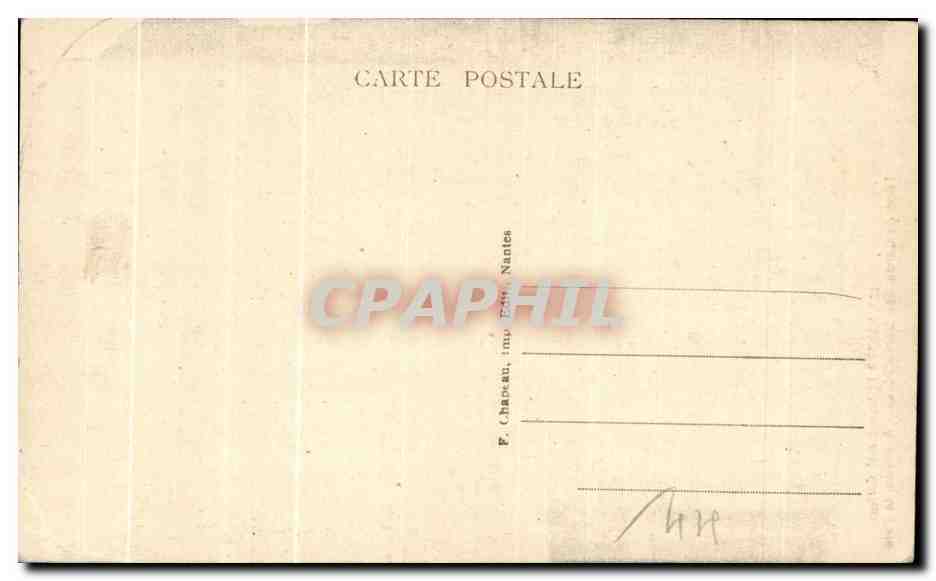 CPA Nantes Pittoresque et Curieux Tour de Garde des Dervallieres  — Rückseite