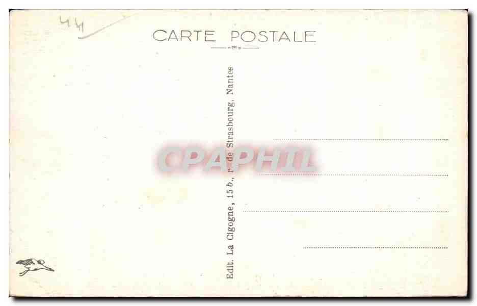 CPA Nantes Le Monument aux Morts de 1870 Cours St Pierre et la Cathedrale — Verso