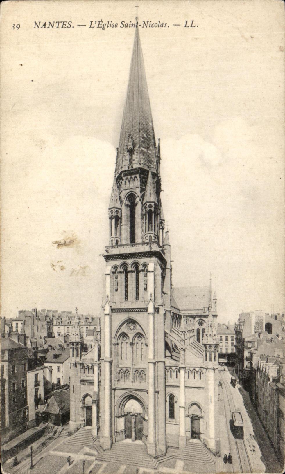 CPA Nantes L Eglise Saint Nicolas