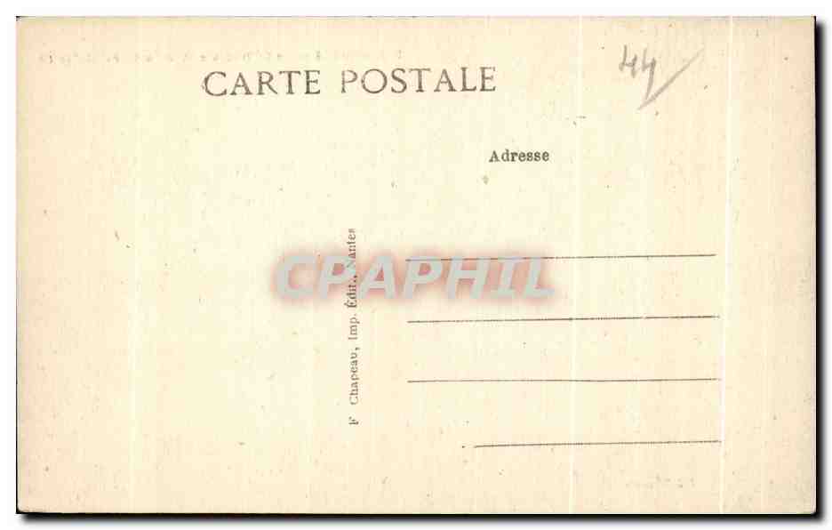 CPA Nantes La Cathedrale et la Porte Saint Pierre — Verso
