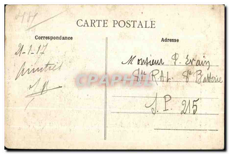 CPA Nantes Le Chateau Facade de la Tour Fer Cheval — Verso