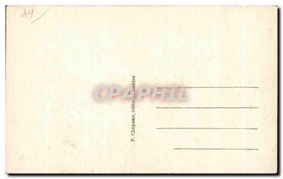 CPA Nantes Basllique Saint Nicoias — Verso