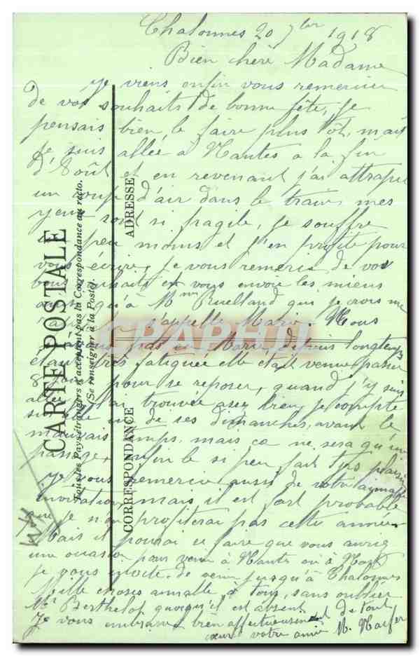 CPA Nantes L Eglise St Thomas Tombeau de Mgr Fournier — Verso