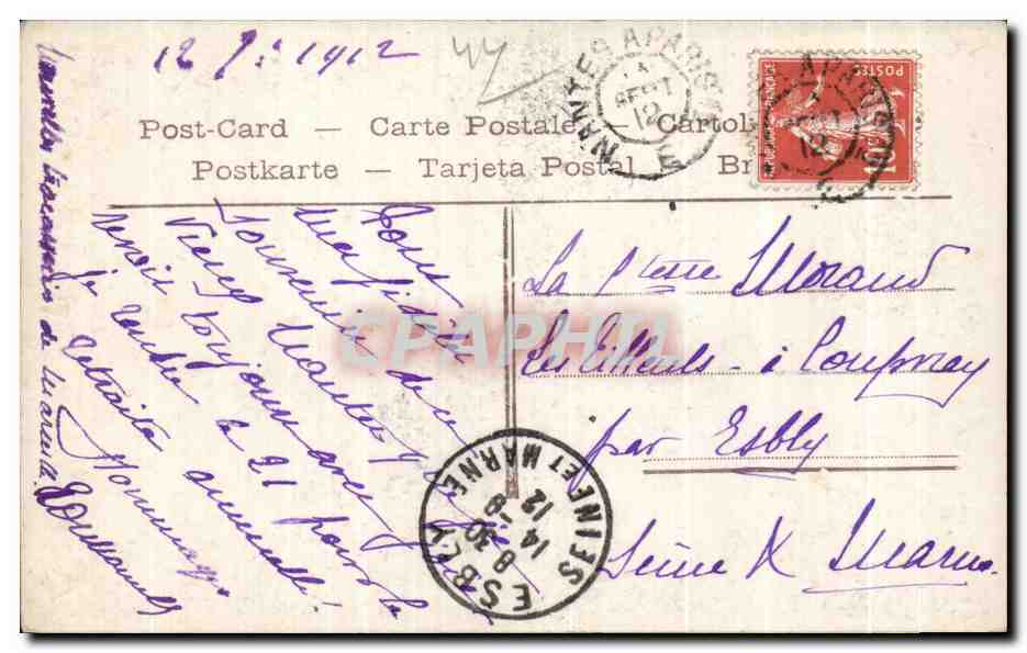 CPA Nantes L eveche — Verso