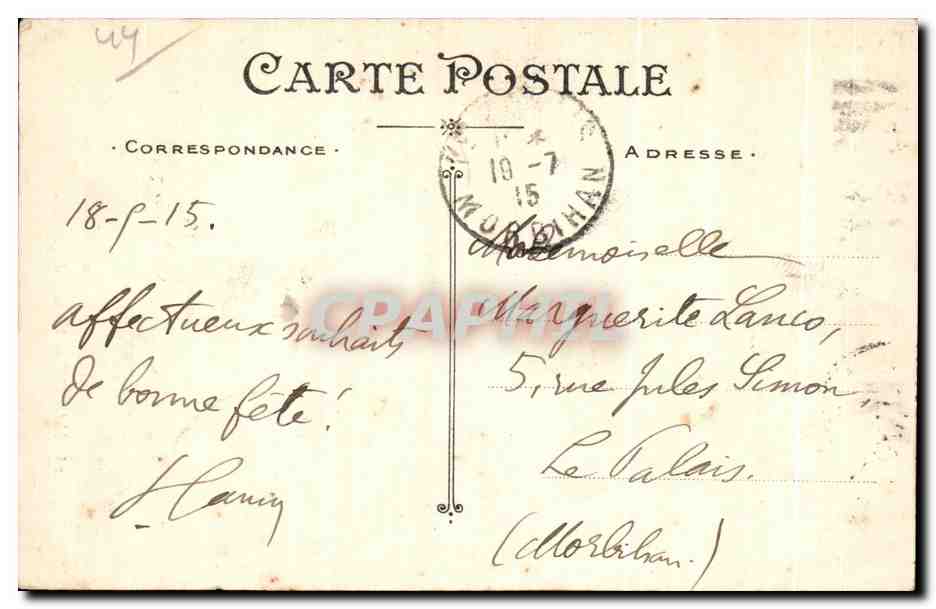 CPA Nantes Un Coin Du Jardin des Plantes Cygne Swan — Verso