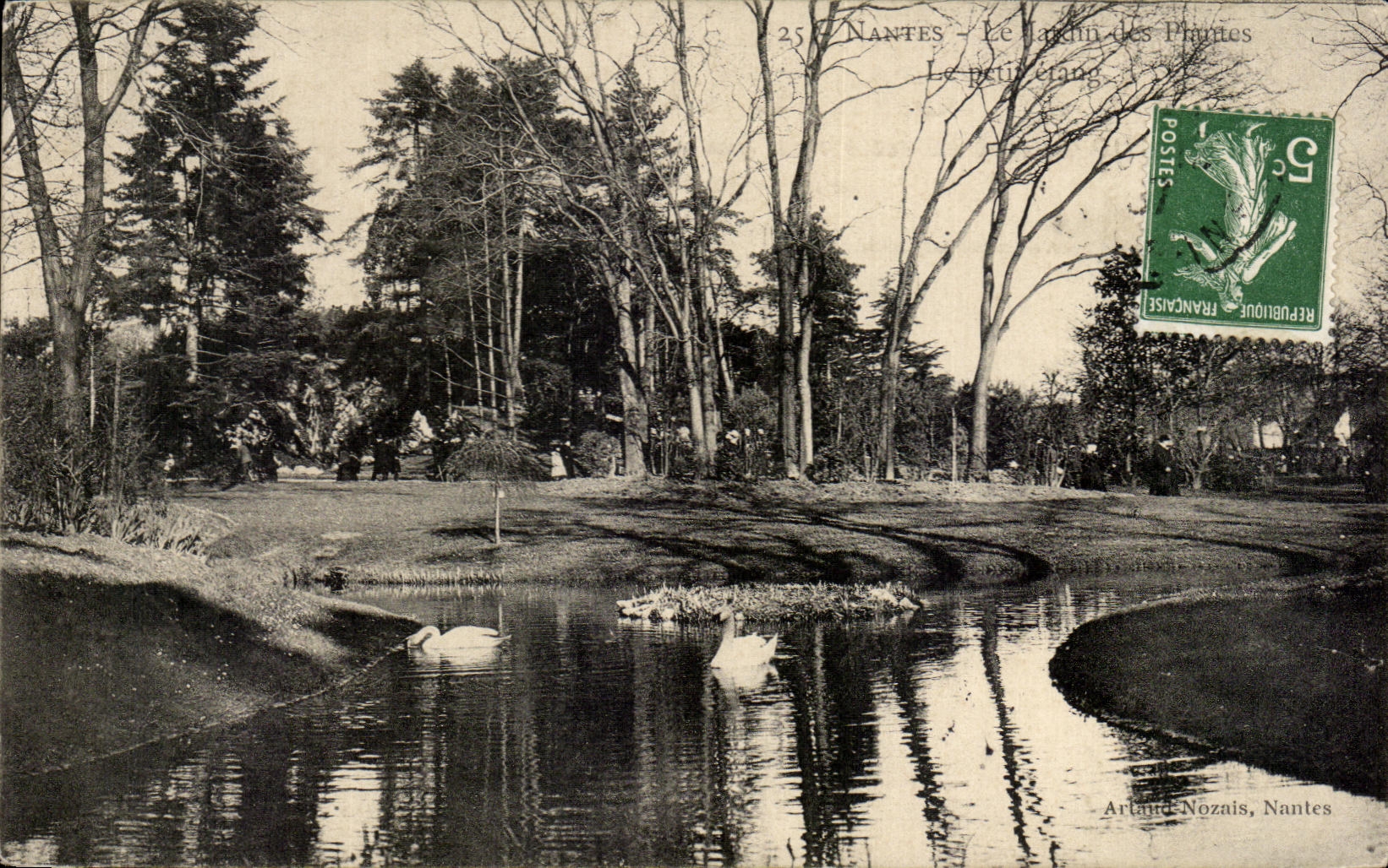 CPA Nantes Le jardin des plantes Le petit etang