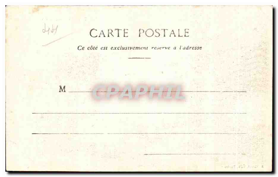 CPA Nantes Le musee (1900) — Verso