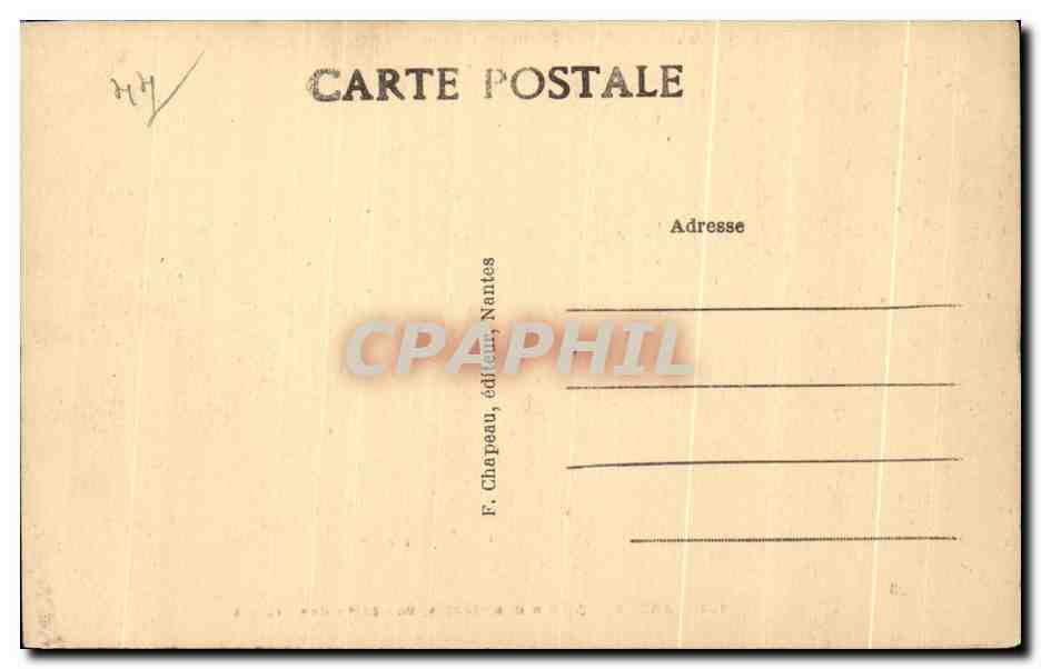 CPA Nantes Jardin des Plantes Vue Prise des Grottes — Verso