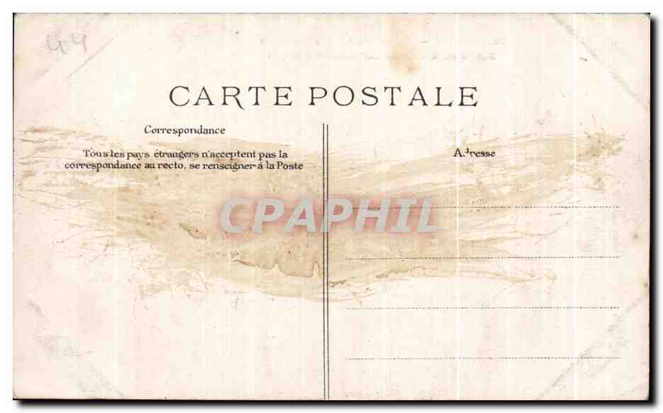 CPA Nantes Ancien Couvent des Cordeliers Ruines de la Chapelle des Ducs de Bretagne  — Rückseite
