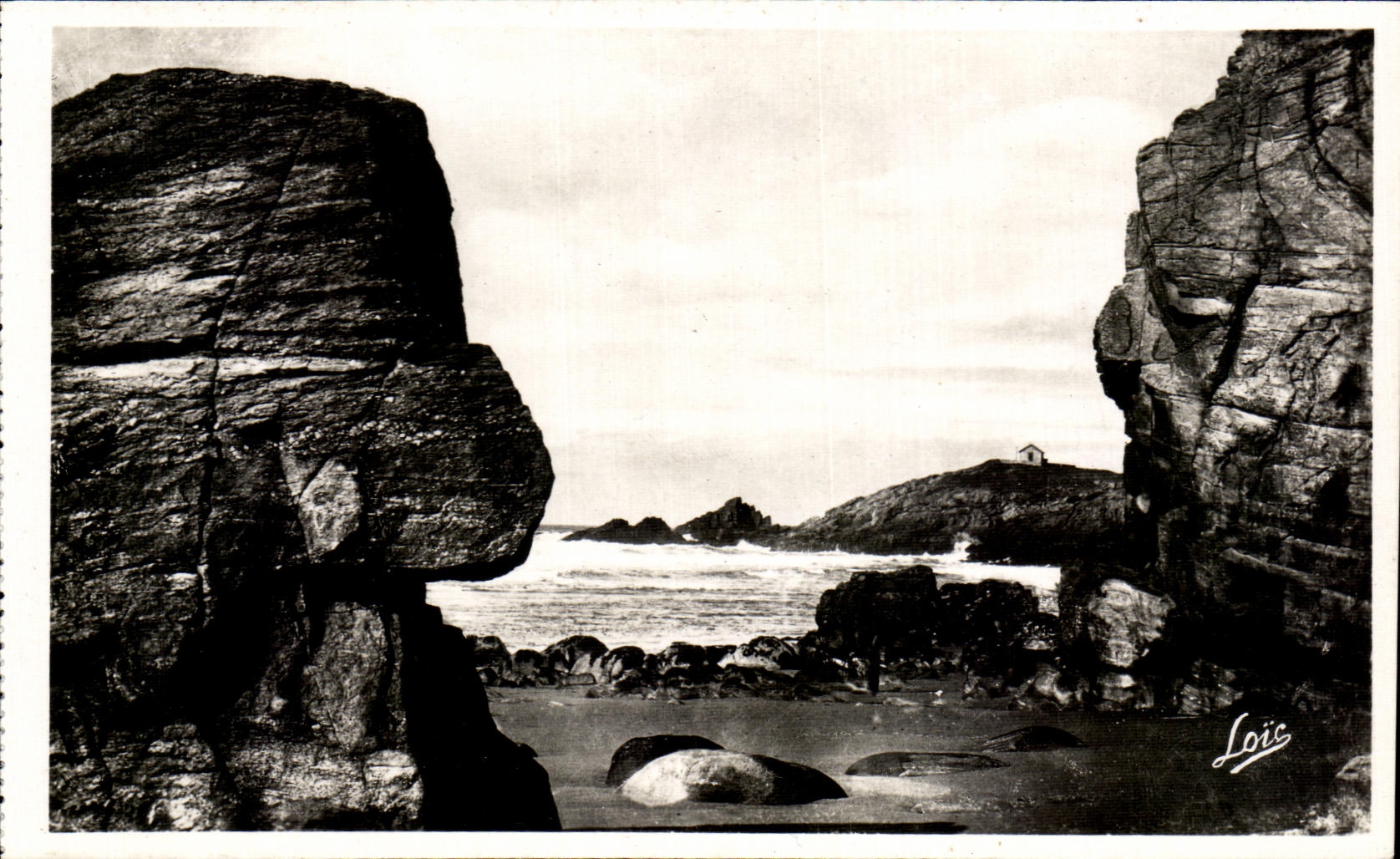 CPA Quiberon Presquile Le Sphinx de Port Blanc