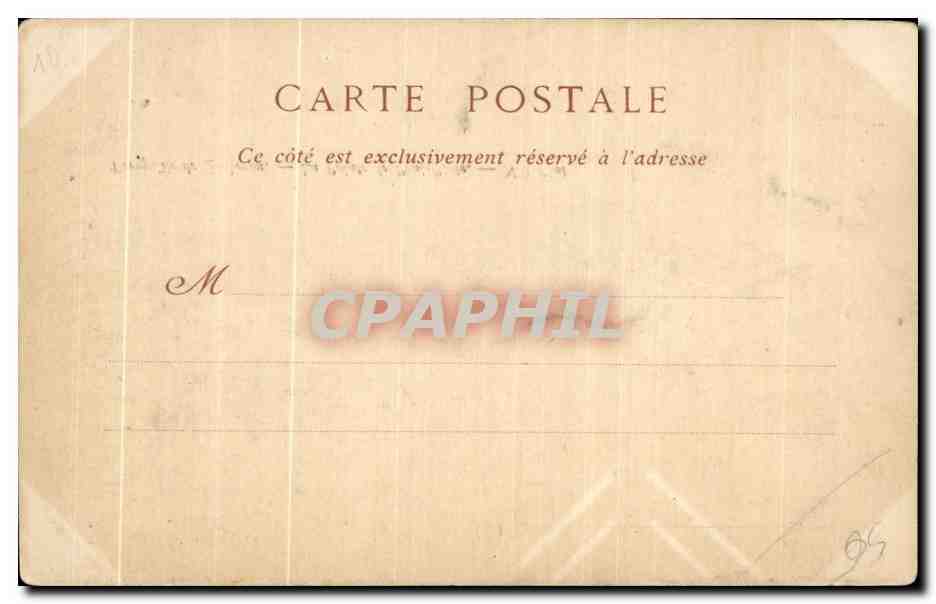 CPA Quiberon Presquile La Pointe de Poul Plate — Rückseite