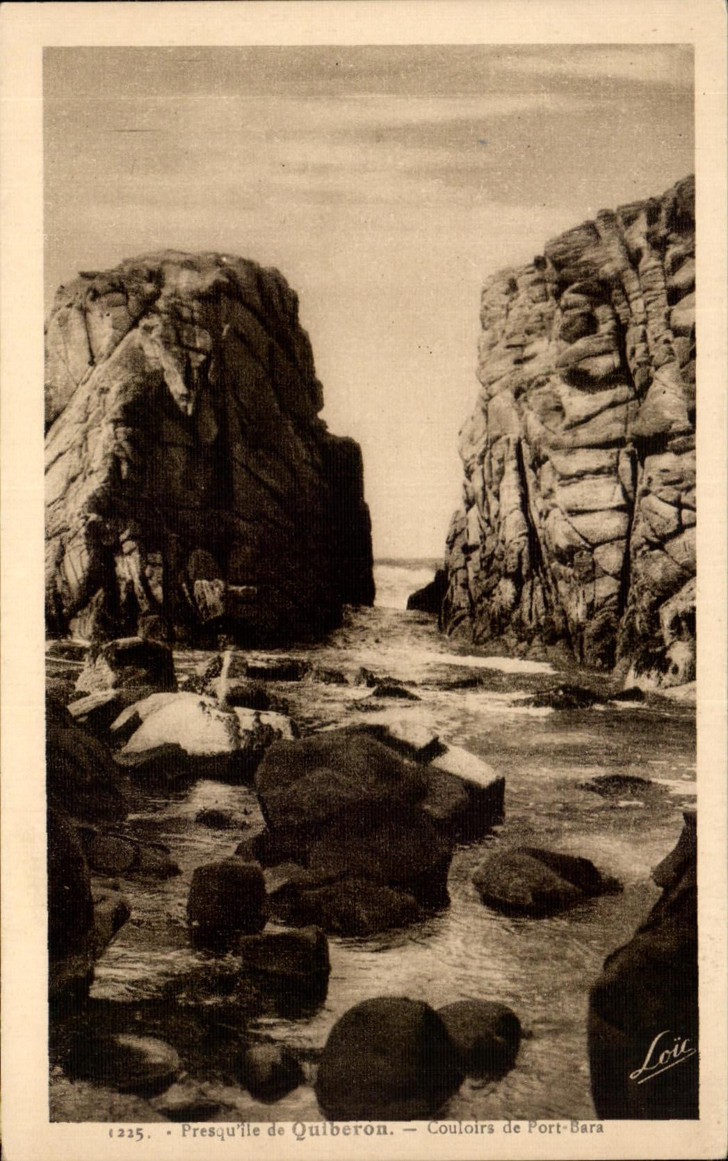 CPA Quiberon Presqu ile de Clouloirs de Port Bara