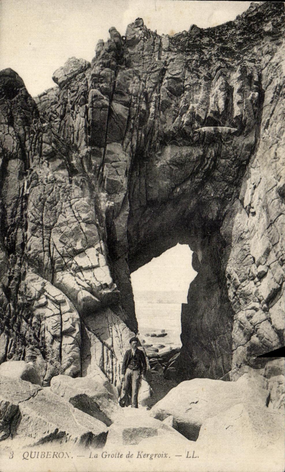 CPA Quiberon La Grotte de Kergroix
