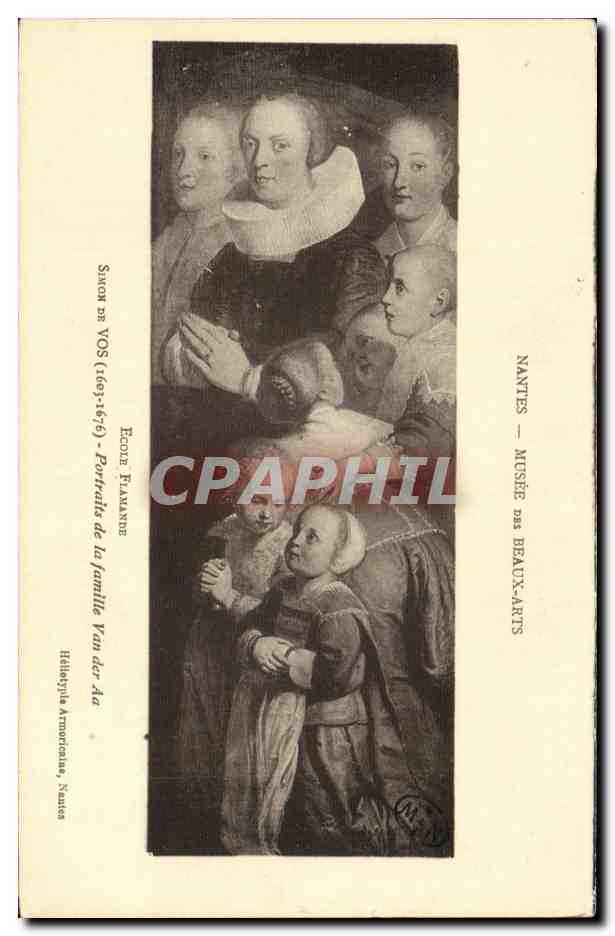 CPA Nantes Musee Des Beaux Arts Ecole flamande Simonde Vos Portraits de la famille Can der Aa
