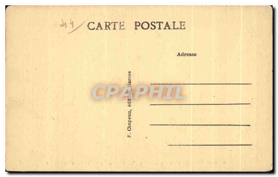 CPA Nantes Musee des Beaux Arts Salle de la Collection Clarke de Feltre — Verso