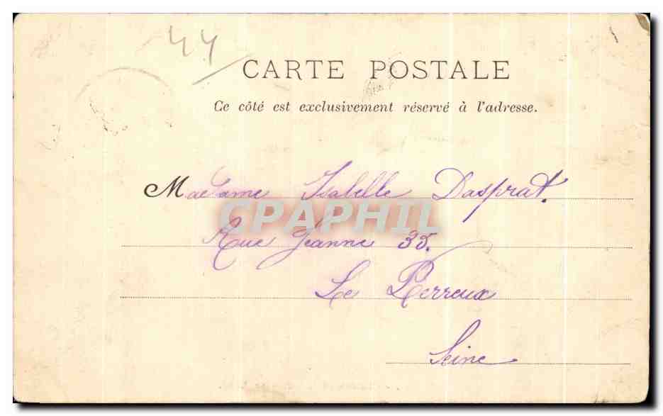 CPA Nantes Chateau de la Duchesse Anne — Verso