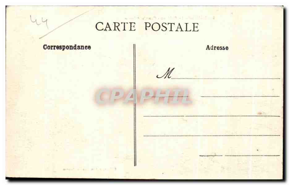 CPA Nantes Le Chateau Cour Interieure — Rückseite