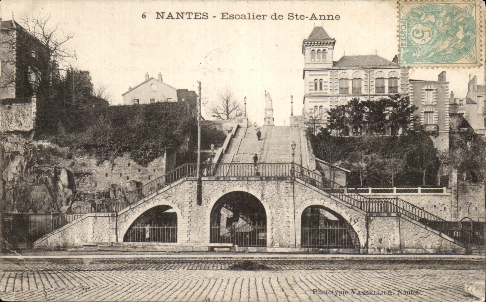 CPA Nantes Escalier de Ste Anne