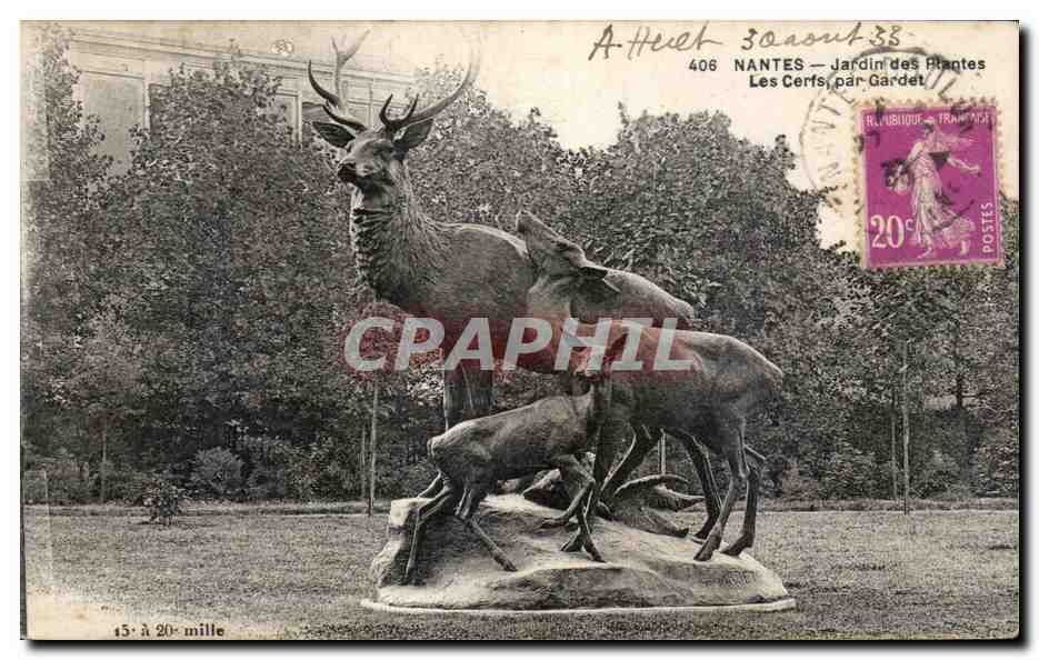 CPA Nantes Jardin des plantes Les Certs Par Gardet
