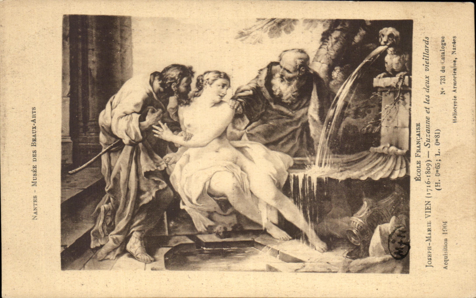 CPA Nantes Musee des Beaux Arts Vien Suzanne et les deux vieillards