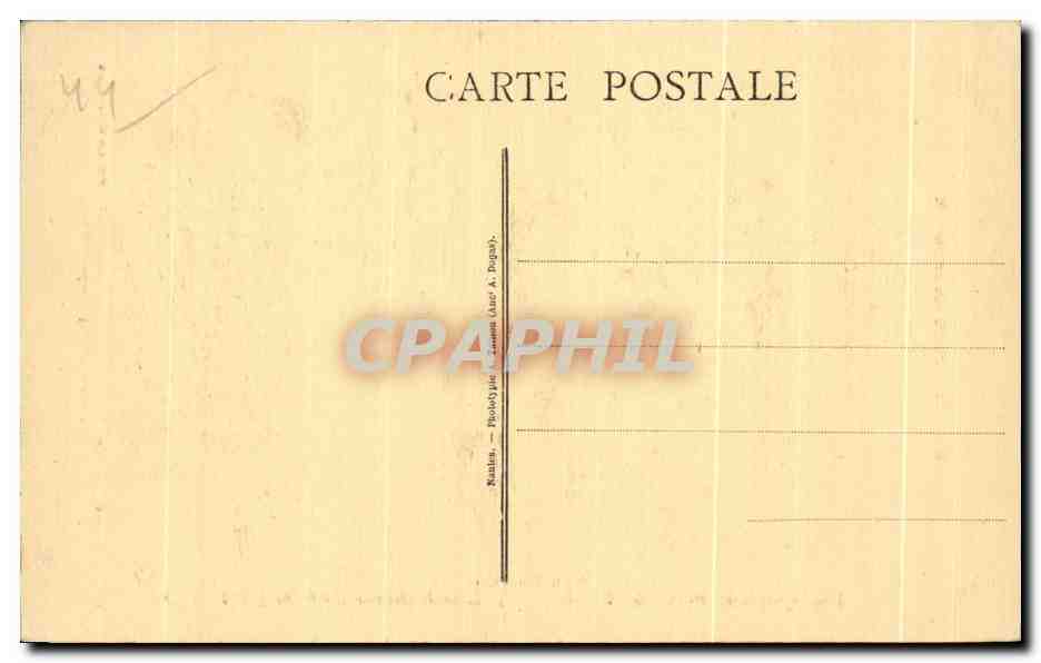 CPA Nantes Musee des Beaux Arts Brascassat Lutte de taureaux  — Verso