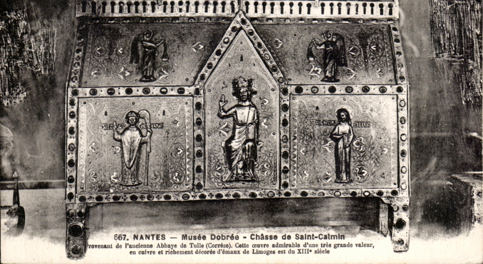 CPA Nantes Musee Dobree Chasse de Saint Calmin