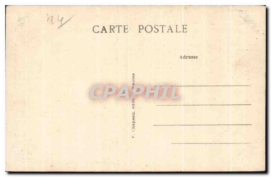 CPA Nantes La Cathedrale (Slecle) — Verso