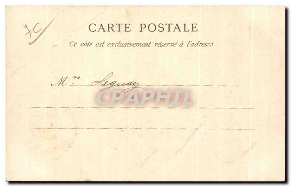 CPA Havre Palais de Justice Tramways — Rückseite