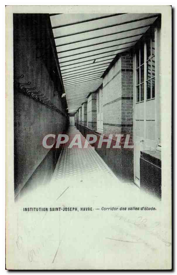 CPA Institution Saint Joseph Havre Corridor des Salles d etude