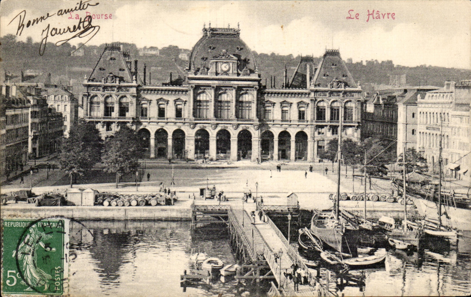 CPA Le Havre Le port Bateaux