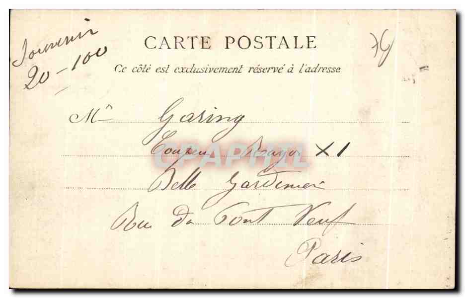 CPA Le Havre La Bourse et la Passerelle Bateau — Rückseite