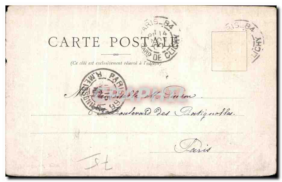 CPA Exposition universelle de 1900 Paris Arc De Triomphe De Confucius — Rückseite