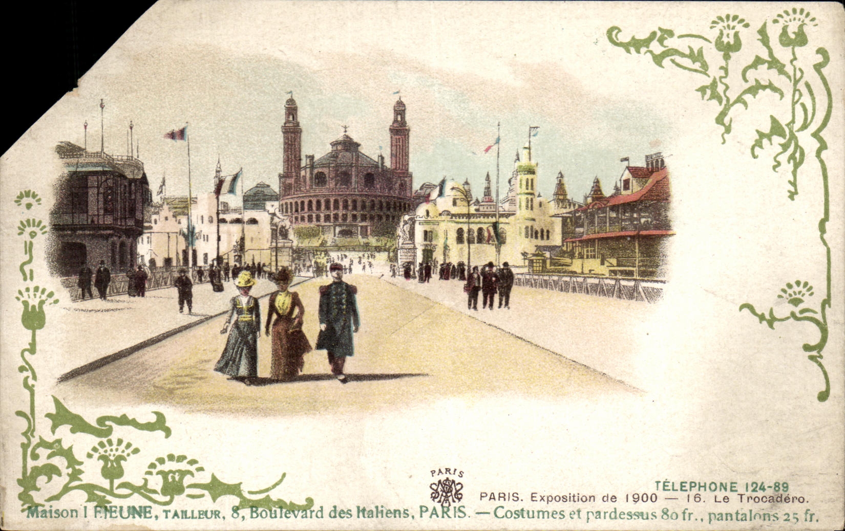 CPA Exposition universelle de 1900 Paris Trocadero