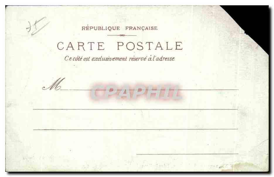 CPA Exposition universelle de 1900 Paris Trocadero — Verso