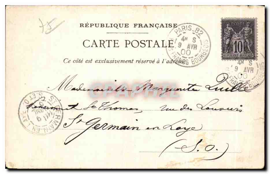 CPA Exposition universelle Paris 1900 Champagne Mercier Epernay Esplanade des Invalides — Rückseite