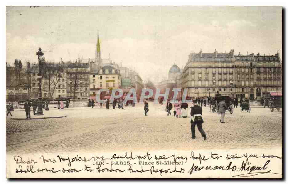 CPA Paris Place St Michel