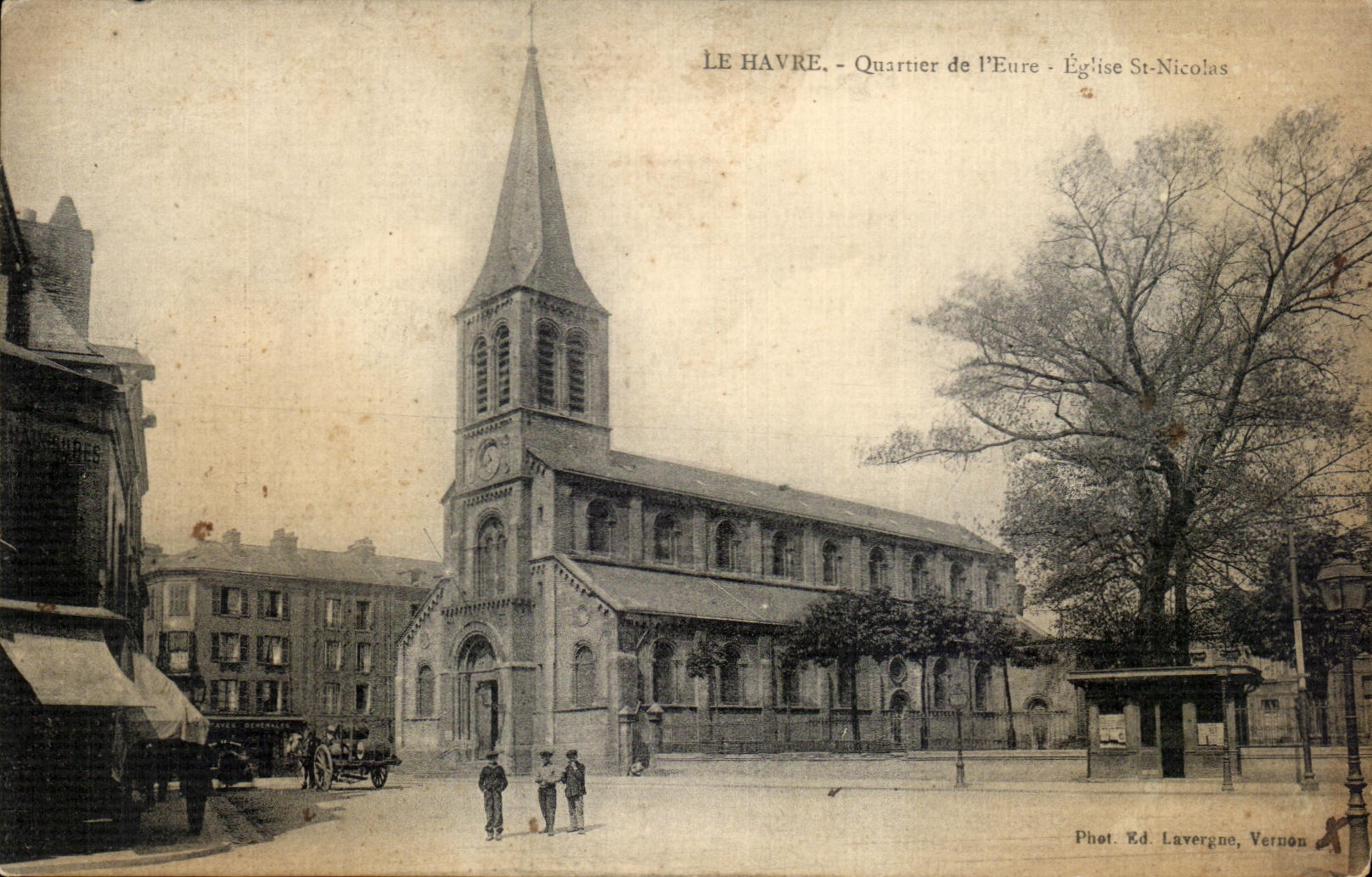 CPA Le Havre Quartier de l Eure Eglise St Nicolas