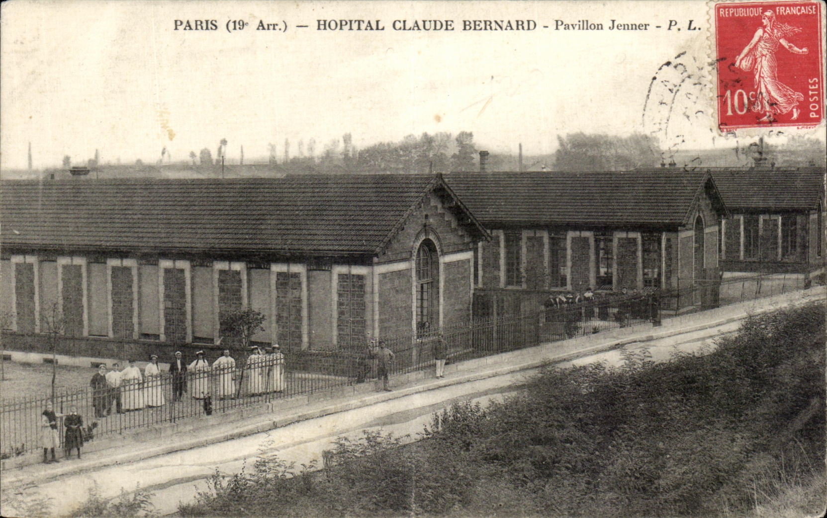 CPA Paris hopital Claude Bernard Pavillon Jeuner
