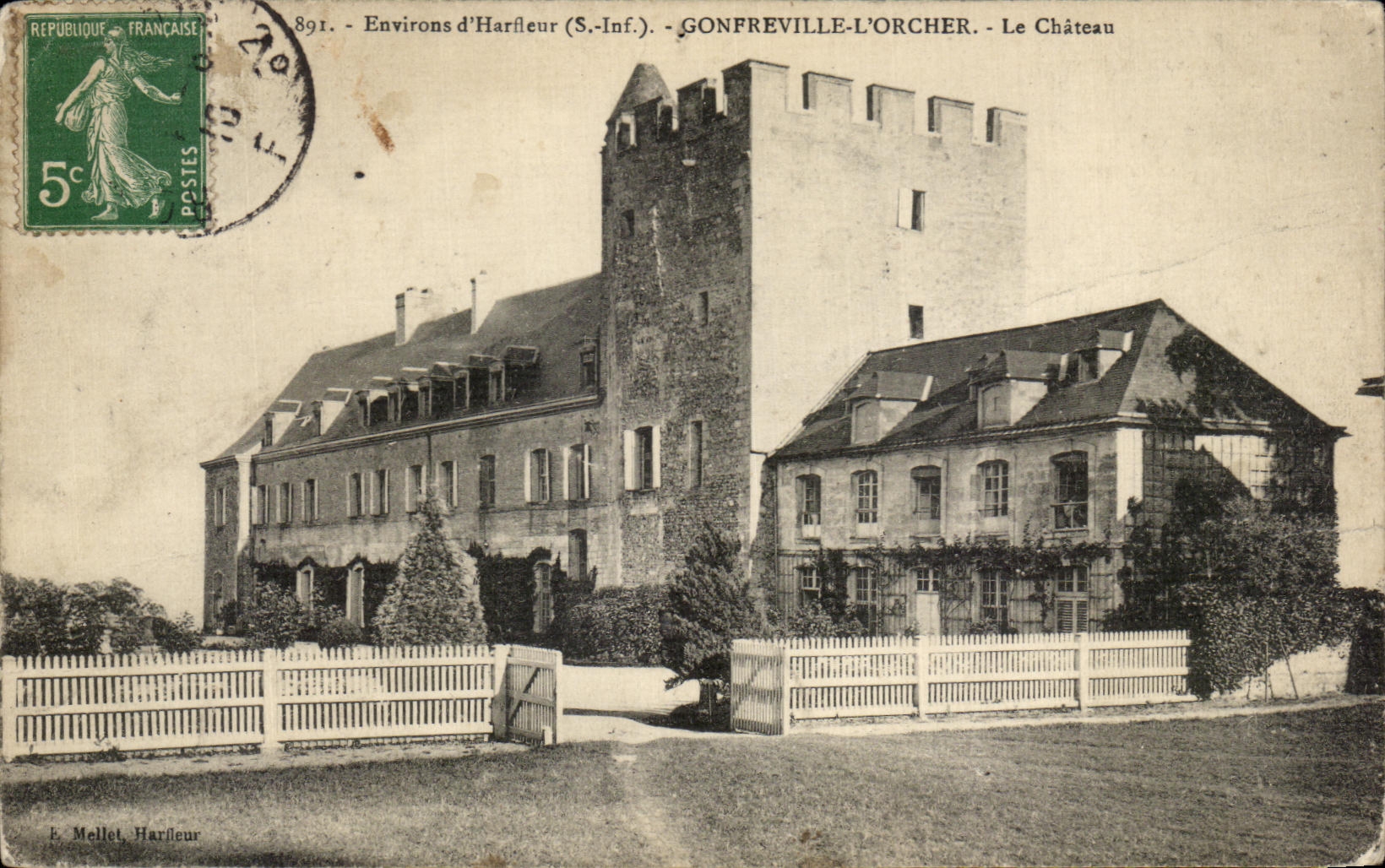 CPA Gonfreville L Orcher Le Chateau Environs d Harfleur 