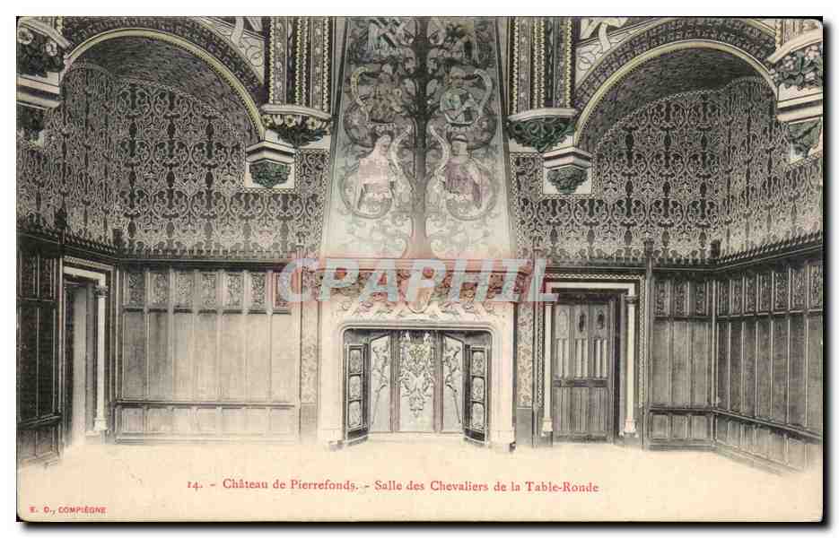Schloss Pierrefonds — Saal der Ritter der Tafelrunde — W. O., Compiègne