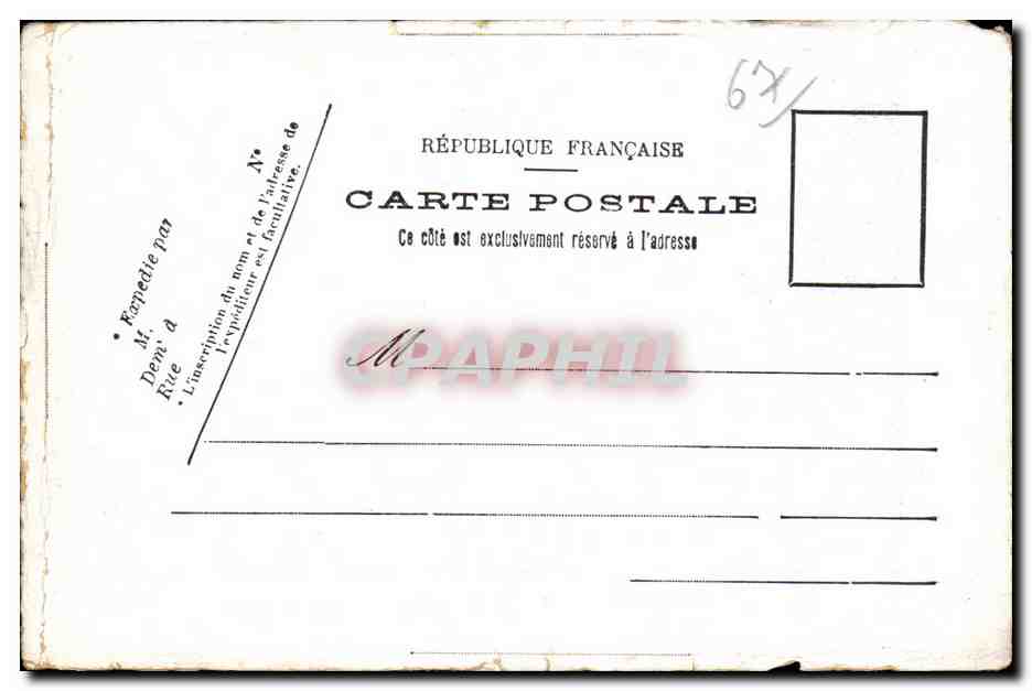 CPA Village d Alsace — Verso